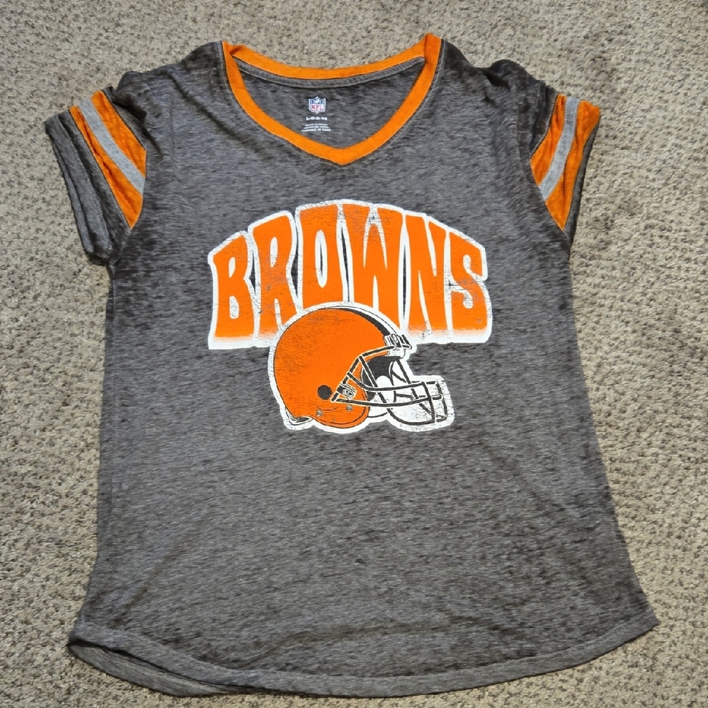 Gray and Orange Browns T-Shirt